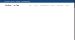 Desktop Screenshot of coreylawfirm.com