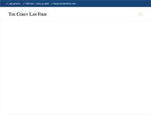 Tablet Screenshot of coreylawfirm.com